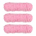 thumbnail image 1 of Unique Bargains Fil Chenille en Velours Polyester Rose, 3 Écheveaux, 1 of 7