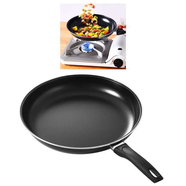 Cooking Pan, Flat Omeltte Pan Skillet Non Stick Saute Pan Multifunction Cookware Pot Pan Uniform Heating Flat Base Portable Handle for Cooking Omelette Pan Cookware Set