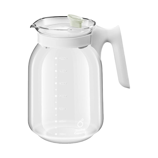Green High-Capacity Glass Beverage Dispenser With Insulated Base Cold Brew Tea Pitcher Set For Refrigerator Organization (No Color Reference) #2U0t0