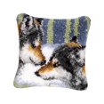 thumbnail image 1 of Abbracc DIY Latch Hook Throw Pillow for Embroidery Carpet Wolf, 1 of 9