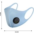 thumbnail image 3 of 5 Masques Faciaux Réutilisables avec Valve d'Air et Boucles d'Oreilles, Respirants, Doux, Washab, 3 of 5
