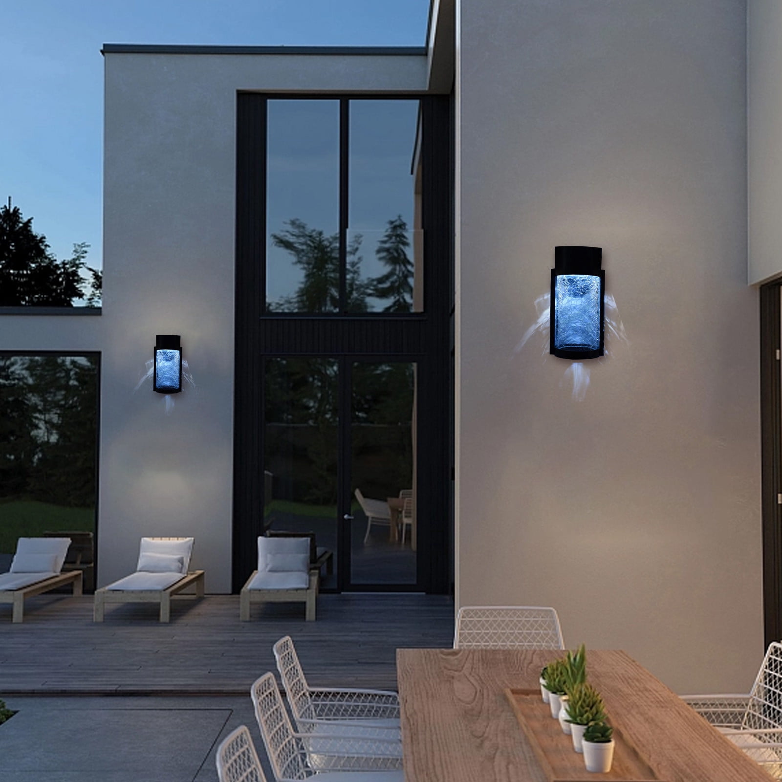 Aidoshy LED Outdoor Solar Lights, Land-scape Spotlights, Garden Lights, Wireless Solar Powered Outdoor Lights/Lighting For Yard, Walkway,Solar Street Lights Outdoor