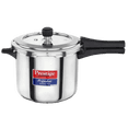 thumbnail image 1 of Prestige Popular Svachh Spillage Control Stainless Steel Pressure Cooker, 5L, Silver, 1 of 6