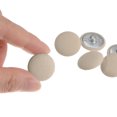thumbnail image 4 of Unique Bargains 10pcs 32L Fabric Cloth Covered Button 20mm Round Metal Shank Sewing Buttons for Suits Dress Blouses, Beige, 4 of 5