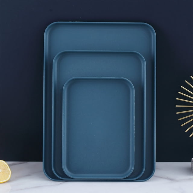 Big Sale! Rectangular Tray Set, Large, Medium, Small Household Plates for Tea Cups, Dinner Plates, Snack Plates, Multi-Use Serving Platters for Kitchen and Home