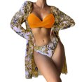 thumbnail image 1 of Birdeem Womens Sexy Printed Bikini Three-Piece Split Swimsuit Suit, 1 of 1