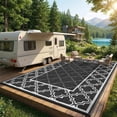 thumbnail image 4 of Reversible Outdoor Rug, Waterproof Plastic Straw Mat – Durable, UV-Resistant, Easy-Clean, Non-Shedding Patio Carpet for Deck, Porch, Balcony, Backyard, Camping, RV Use, 4 of 8