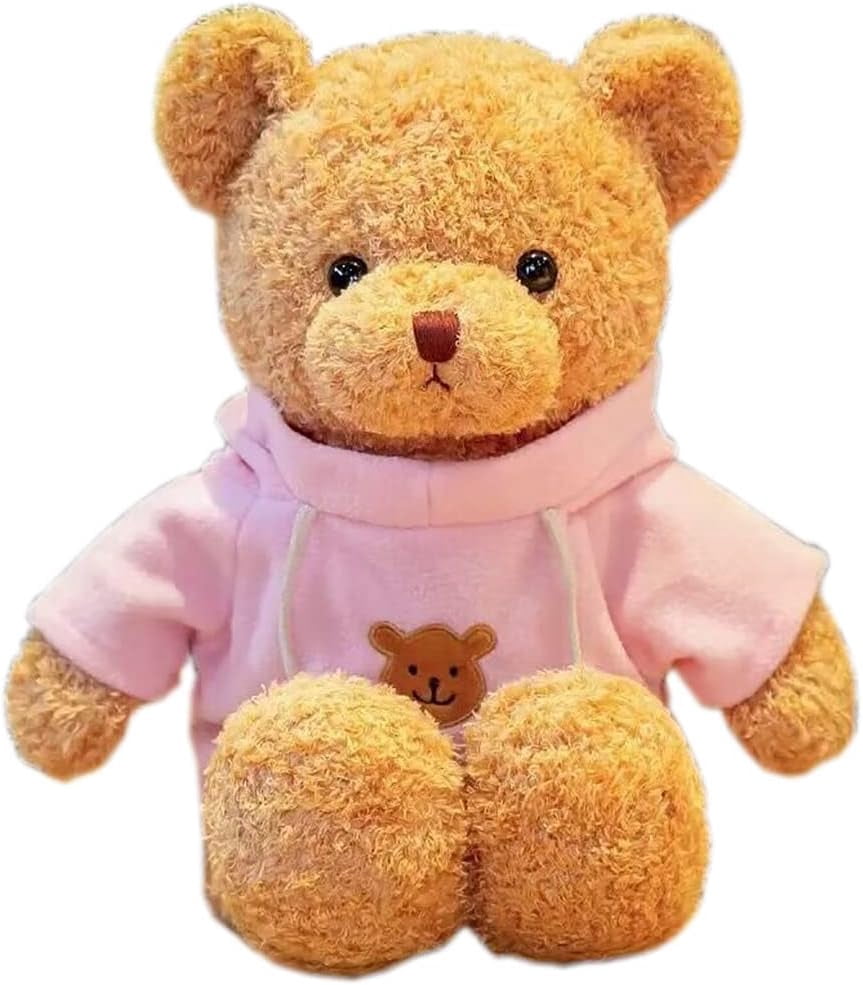 Teddy Bear Stuffed Animal Cute Teddy Bears Plush Toy 11.8 inch for Girls Boys Christmas Valentine's Day (Pink Bear)