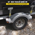 thumbnail image 2 of VEVOR Boat Trailer Guide-ons, 48", 2 PCS Rustproof Steel Trailer Guide ons, Trailer Guides with Carpet-Padded Boards, Mounting Parts Included, for Ski Boat, Fishing Boat or Sailboat Trailer, 2 of 9