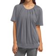 thumbnail image 1 of Hauts Tuniques Décontractés à Manches Courtes pour Femmes Jr Mode d'Automne Col Rond T-Shirts de Compression Cold Gear pour Femmes T-Shirts d'Été Amples Chemises pour Femmes Tuniques Ajustées Blouse, 1 of 6