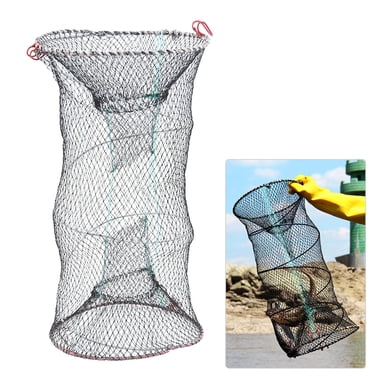 Panier pour Pêche avec Piège, Cage de Pêche Homard Écrevisse Casiers de Pêche Appât de Pêche Piège Pêche Garder Filet Appât de Crevette Filet Piège pour Écrevisses Crabes Poissons