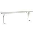 thumbnail image 1 of Kingfisher Lane Granite Plastic Folding Training Table in White, 1 of 5
