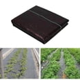 thumbnail image 4 of Black Weed Barrier Blocker Landscape Fabric with Grid Weeds Control Flower Beds Strips 1x1meter, 4 of 9