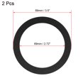 thumbnail image 2 of Unique Bargains Black 3.5 Inch EVA Foam Audio Speaker Edge Surround Rings Replacement Parts for Speaker Repair 2Pcs, 2 of 3