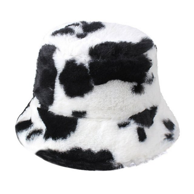 Winter Fisherman Hat Leopard Print Thick Windproof Fixed Strap Cold Resistant Flat Top Color Matching Adjustable Lady Outdoor Hat