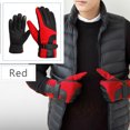 thumbnail image 3 of Touch Screen Gloves Winter Warm Windproof Smartphone Texting Glove Thermal for Hiking Driving Cycling Running(Red), 3 of 4