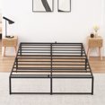 thumbnail image 1 of Queen Metal Bed Frame Platform – 14-Inch Height with Durable Steel Slats, No Box Spring Needed, Easy to Assemble, Quiet and Sturdy, 1 of 7