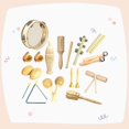 thumbnail image 4 of Ensemble d'Instruments de Percussion avec Sac de Rangement, Ensemble d'Instruments de Musique pour Garçons, 13 Pcs, 1,085 kg, 4 of 7