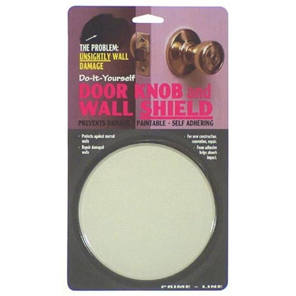 Prime Line Produits Bouton de Porte Ivoire 5 Po. & Bouclier Mural U9186