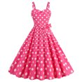 thumbnail image 1 of FcBaudy Robe Sans Manches à Col en V Longueur Genou, Robes d'Été pour Femmes, Robes pour Femmes Mode Robe Décontractée Sans Manches à Carreaux Imprimée pour Dames Cami Ajustée Mini Robe Robe Femme Robe, 1 of 9