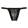 thumbnail image 1 of Penkiiy String Transparent pour Hommes g-Strings Bikini sous-Vêtements en Maille Transparente String pour Homme P Noir, 1 of 1