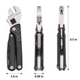 thumbnail image 3 of Adjustable Ratchet Wrench Multitool 7 In 1 Foldable Pocket Size Tool With Pliers Knife Saw And Screwdriver Portable Multi Tool For Camping Accessories Diy And Gifts For Men Black #t9Y83, 3 of 8