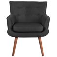thumbnail image 4 of HERCULES Hayes Series Black Fabric Tufted Arm Chair, 4 of 4