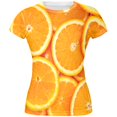 thumbnail image 1 of Orange Oranges Citrus All Over Juniors T-Shirt, 1 of 2
