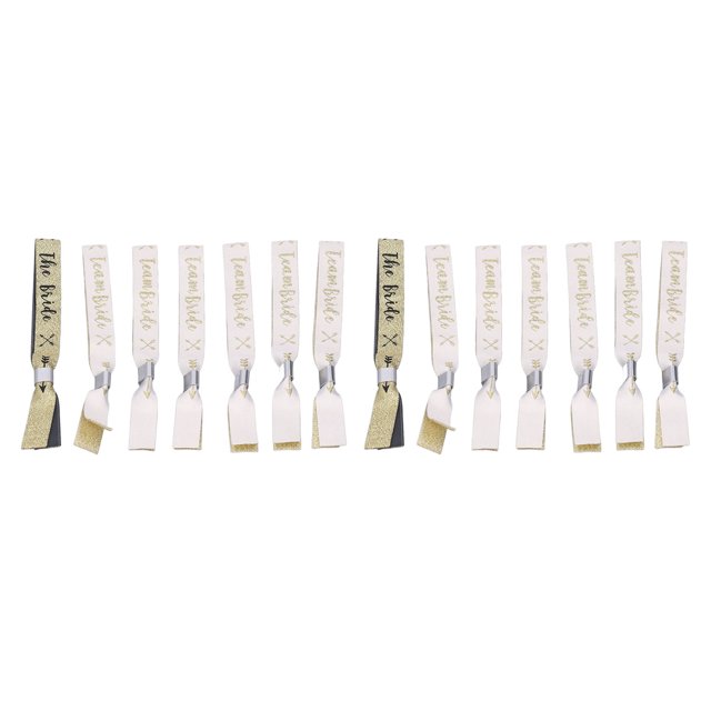 2 Bracelets de Mariage Étanches Ajustables Pailletés pour Équipe de Mariage Décorations de Fête