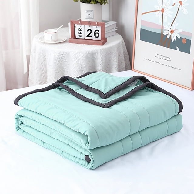 Summer Blanket Ice Blanket Double Cold Effect Blanket Cooler Fiber Soft Breathable Soft Smooth 78x90IN Summer Comforter King Size Super Cozy And Comfy for Sofa, Couch, Bed, Camping, Travel