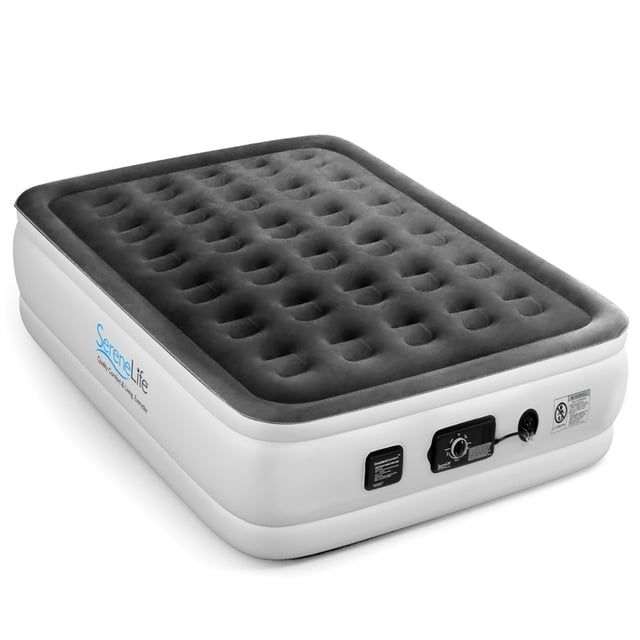SereneLife Matelas Gonflable Gonflable Haut de Gamme avec Pompe Interne