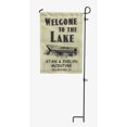 thumbnail image 4 of Printtoo Drapeau de Camping Personnalisé "Welcome To The Lake" pour Campeurs, Double Face, 4 of 4