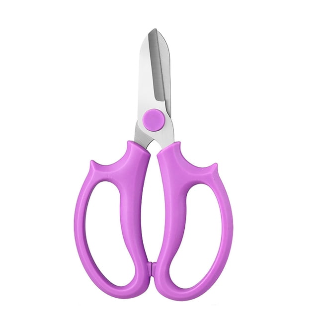 Floral Scissors for Gardening - Stainless Steel Garden Shears for Pruning Flowers, Flower Arrangement, Plants Trimming and Shaping - Non-Slip Handle, Compact Hand Pruners
