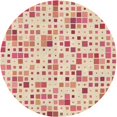 thumbnail image 1 of Ahgly Company Tapis d'Intérieur Lavables en Machine, Ronds, Transitionnels, Dorés à la Vanille, Ronds de 5', 1 of 7