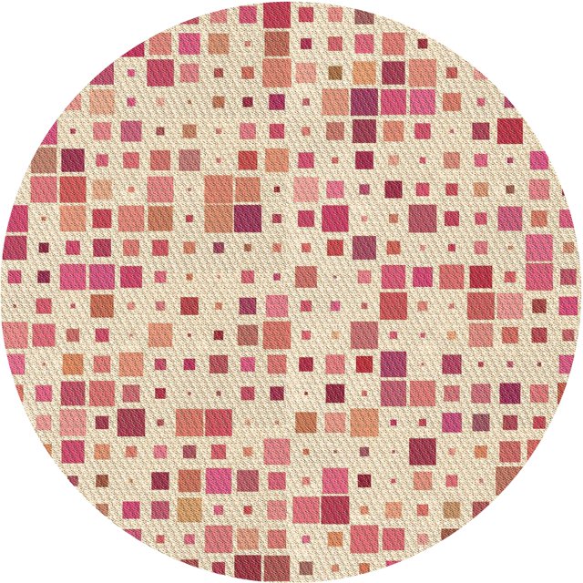 Ahgly Company Tapis d'Intérieur Lavables en Machine, Ronds, Transitionnels, Dorés à la Vanille, Ronds de 5'