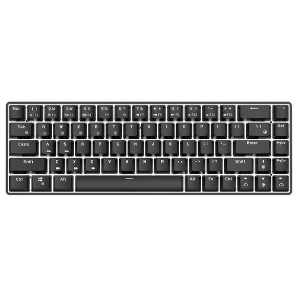 EGNMCR Keyboard Gaming Keyboard RK855 Mode 68-Key Portable Ergonomic Gaming Bluetooth Mechanical Keyboard keyboard 0