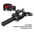 thumbnail image 4 of Metal RC Crawler Trailer Hook Tow Hitch, Trailer Hitch Receiver for 1/10 RC Crawler Rear Bumper Parts, 4 of 7