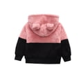 thumbnail image 1 of IROINID Économies Chandail pour Tout-Petits Chandail à Capuchon pour Bébés Garçons Filles Chandail à Capuche Assorti de Couleurs Mignon Chaud en Peluche Veste pour Bébé à Enfiler, Rose, 1 of 9