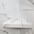 thumbnail image 3 of PALISADE Vinyl Waterproof Corner Shower Shelf Carrara Marble / Urban Glacier, 3 of 7