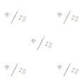 thumbnail image 1 of Ruiboury Lightweight Hood Lock For Car Modification Security Sleek Affordable Electroplated silver DP17-32 5Set, 1 of 6