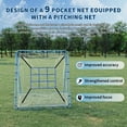 thumbnail image 4 of Baseball Nets Training Equipment – Adjustable 9-Zone 5x4ft Pitchback Trainer – Multi-Angle Rebounder Net for Hitting & Pitching Practice – Durable Backyard Training System, 4 of 6