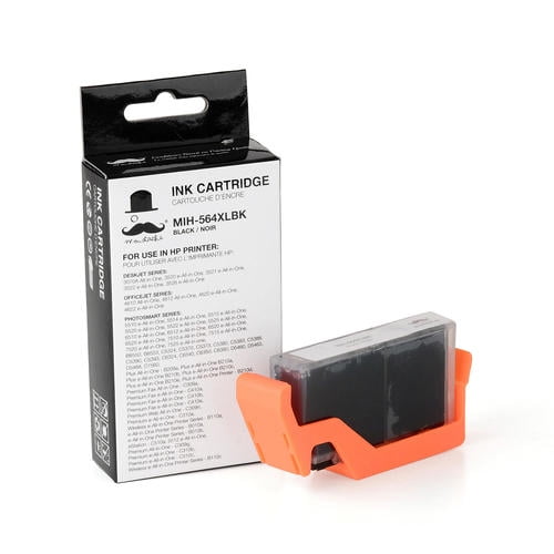 Remanufactured (Compatible) HP 564XL CB321WN CN684WC Black Ink Cartridge High Yield - Moustache®