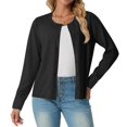 thumbnail image 3 of Cardigans pour Femmes Cardigan Régulier pour Femmes Maison Décontracté Mode Col Rond Standard Lavage à la Main à Froid à Suspendre Ou à Suspendre au Traîne Sec, 3 of 8