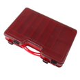 thumbnail image 2 of Double-sided Portable Lure Box Activity Compartment Fishing Bait Tackle Storage red, 2 of 7
