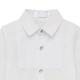 thumbnail image 3 of Penkiiy Chemise Décontractée à Manches Longues pour Tout-Petits, Enfants, Bébés Garçons, Col Rabattu, 12-13 Ans, Blanc, 3 of 5