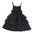 thumbnail image 2 of LOVZFMLL Girls' Summer Sleeveless Printed Round-Neck Embroidery Mesh Princess Bow Skirt, 2 of 7
