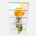thumbnail image 3 of Design Art - Peinture de Rose avec Feuilles Vertes, 3 of 3