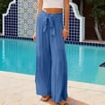 thumbnail image 4 of LOVZFMLL Combinaison pour Femme, Imprimée d'Été Sans Manches, Dos Nu, Ample, Longue, Bleu, P, 4 of 7