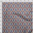 thumbnail image 3 of oneOone Tissu Viscose Chiffon Rayé Ikat Imprimé au Mètre 42 Pouces de Large, 3 of 4