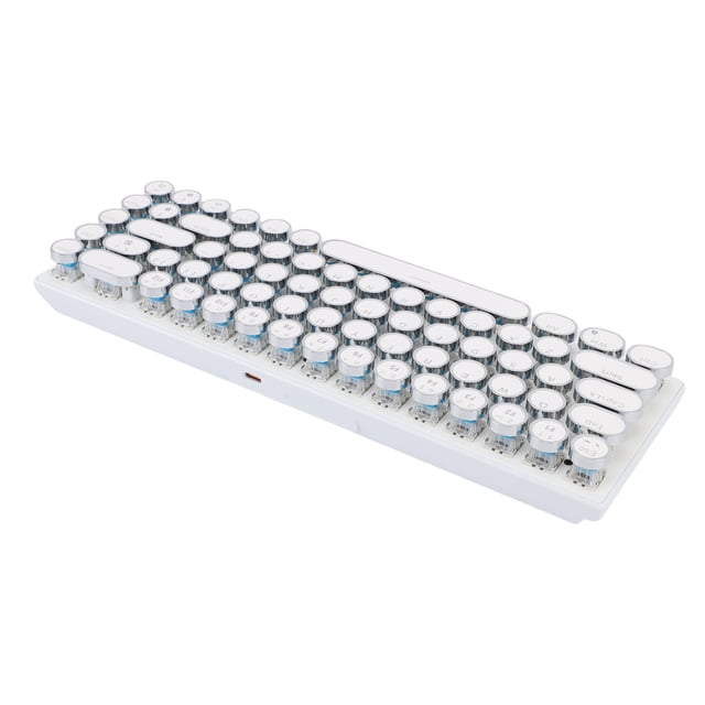 Clavier de Jeu RVB, Clavier Filaire Compact à 68 Touches avec Rétroéclairage LED 60 % Sensation Mécanique, Branchement pour PC, Jeu, Affaires, Travail